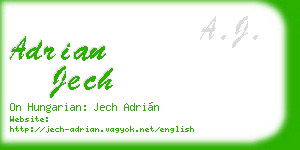 adrian jech business card